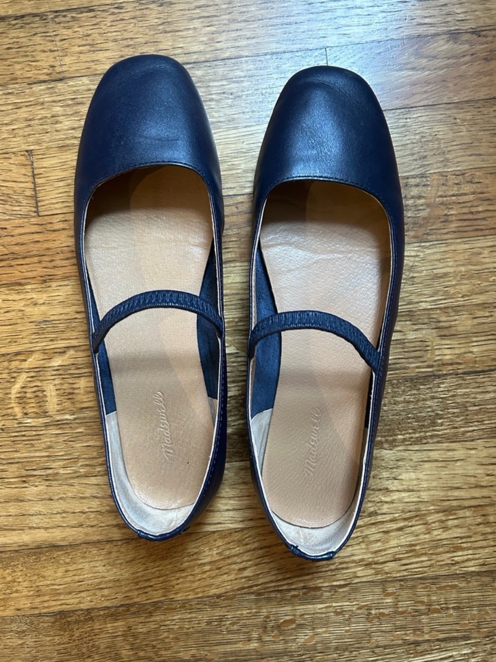 Madewell Greta Leather Mary Jane Ballet Flats